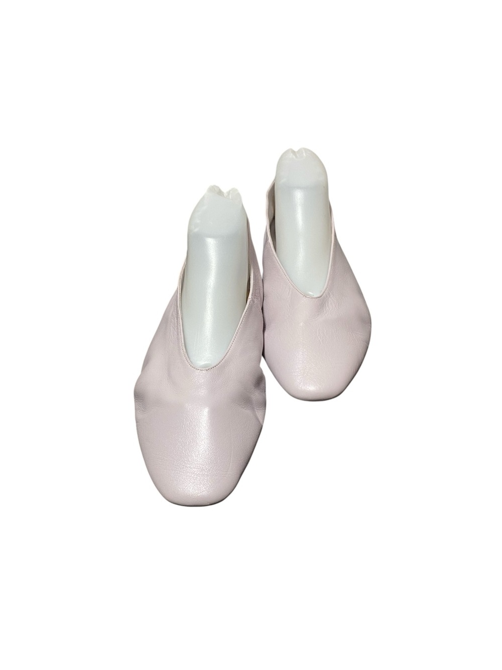 NWOT Zara Lilac Leather Flats Loafers USA-Sz-10/10.5